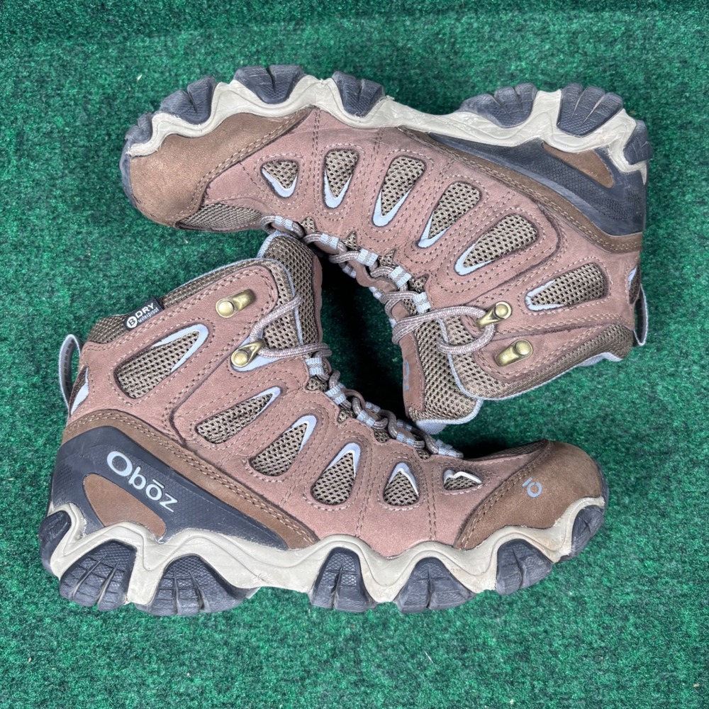 Oboz Sawtooth II Mid B-Dry Waterproof Hiking Boots Womens 8.5 Brown